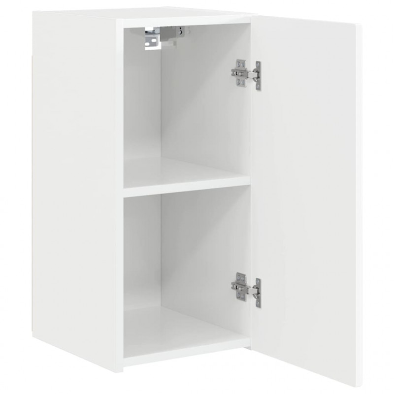 Szafka pod telewizor 2 pcs Błyszcząca biel 30 x 31 x 60 cm