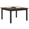 Stolik kawowy Dąb dymny 60 x 60 x 36 cm Materiał drewnopochodny