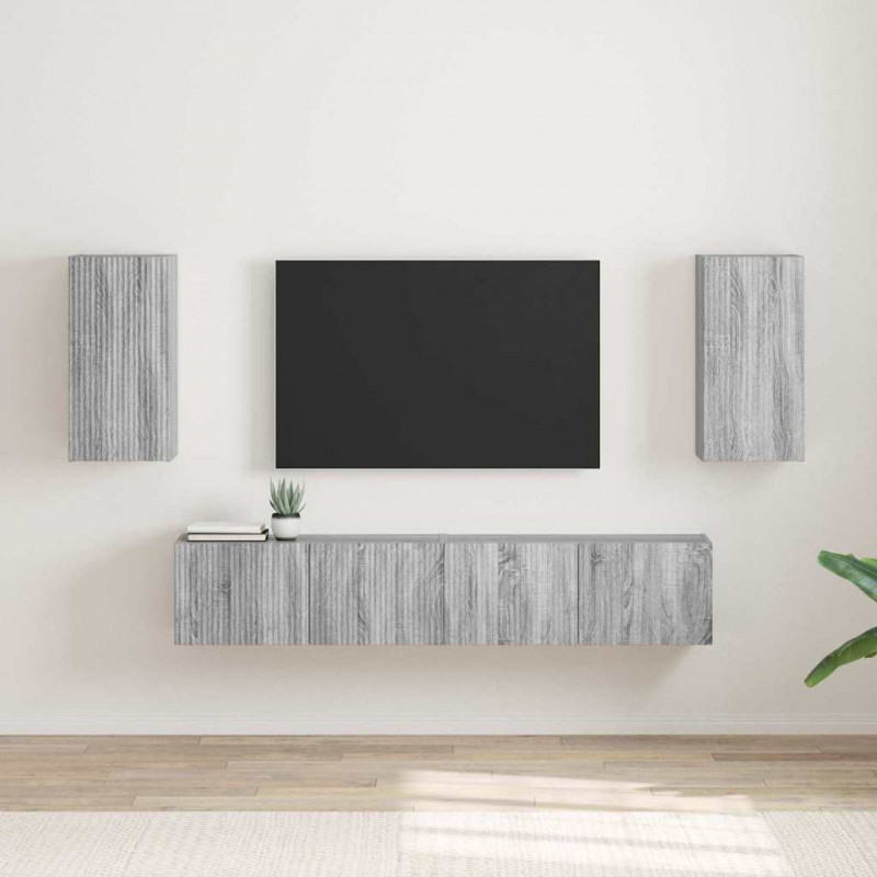 Szafka pod telewizor 2 pcs Szary Sonoma 30 x 31 x 60 cm