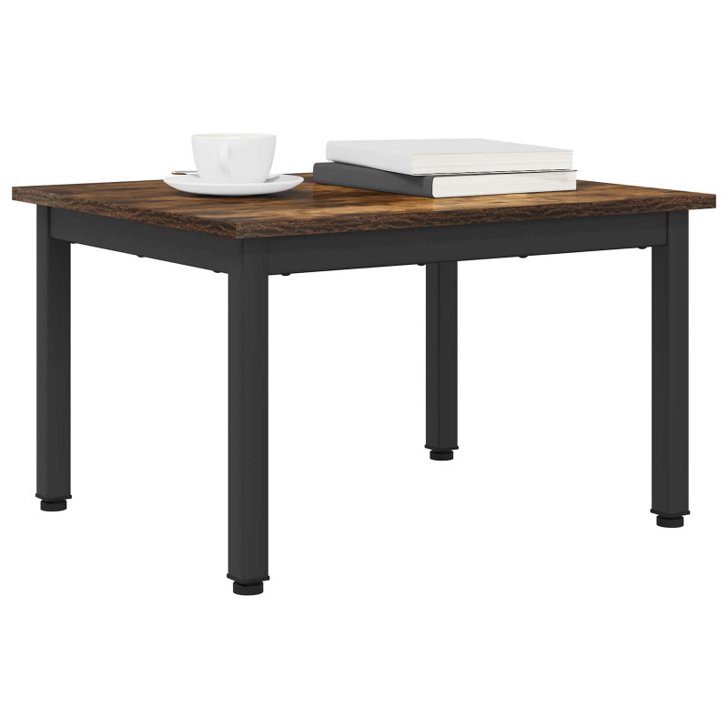 Stolik kawowy Dąb dymny 60 x 50 x 36 cm Materiał drewnopochodny