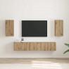 Szafka pod telewizor 2 pcs Dąb rzemieślniczy 30 x 31 x 60 cm