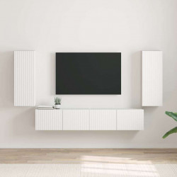 Szafka pod telewizor 2 pcs Biały 30 x 31 x 80 cm