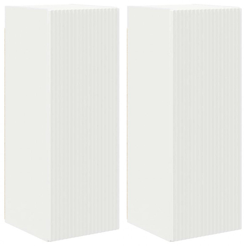 Szafka pod telewizor 2 pcs Biały 30 x 31 x 80 cm