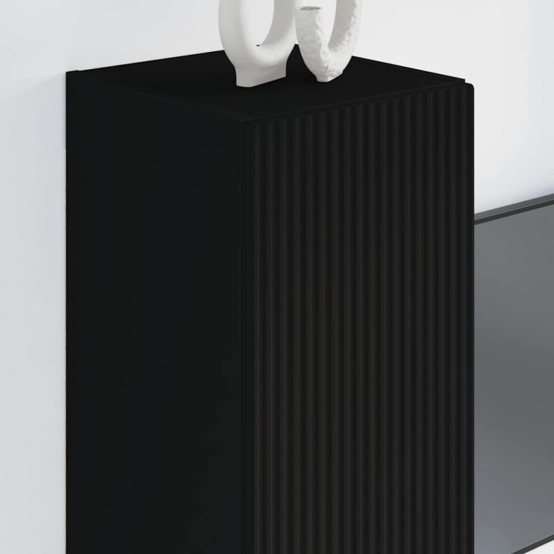 Szafka pod telewizor Czarny 30 x 31 x 80 cm