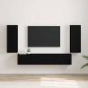 Szafka pod telewizor 2 pcs Czarny 30 x 31 x 80 cm