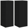 Szafka pod telewizor 2 pcs Czarny 30 x 31 x 80 cm