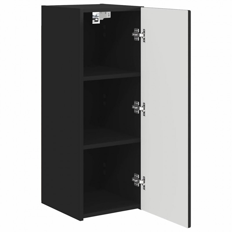 Szafka pod telewizor 2 pcs Czarny 30 x 31 x 80 cm