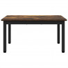 Stolik kawowy Dąb dymny 70 x 50 x 36 cm Materiał drewnopochodny