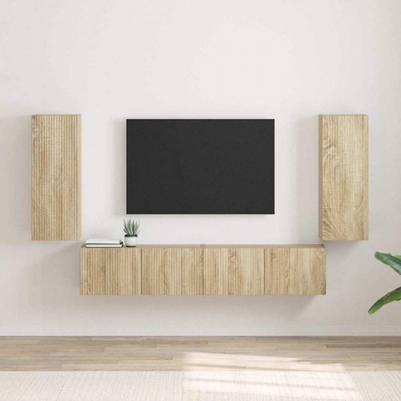 Szafka pod telewizor 2 pcs Sonoma 30 x 31 x 80 cm