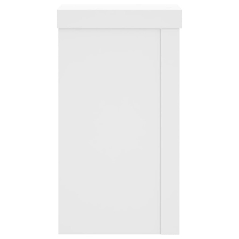 Podstawki pod doniczki, 2 szt., białe, 10x10x18 cm