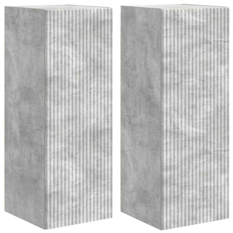 Szafka pod telewizor 2 pcs Betonowy 30 x 31 x 80 cm