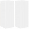 Szafka pod telewizor 2 pcs Błyszcząca biel 30 x 31 x 80 cm