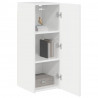 Szafka pod telewizor 2 pcs Błyszcząca biel 30 x 31 x 80 cm