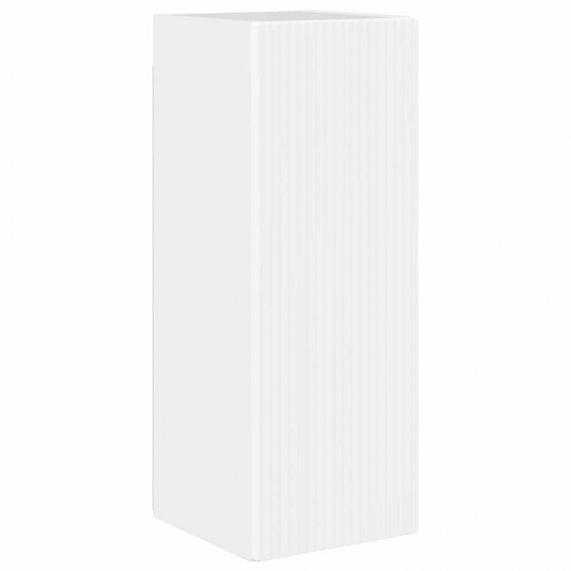 Szafka pod telewizor 2 pcs Błyszcząca biel 30 x 31 x 80 cm