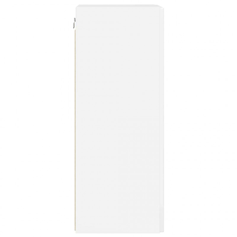 Szafka pod telewizor 2 pcs Błyszcząca biel 30 x 31 x 80 cm