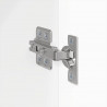 Szafka pod telewizor 2 pcs Błyszcząca biel 30 x 31 x 80 cm