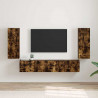 Szafka pod telewizor 2 pcs Dąb wędzony 30 x 31 x 80 cm