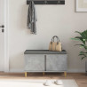 Ławka w przedpokoju z poduszką Betonowy Szary 80 x 38 x 46 cm