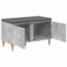 Ławka w przedpokoju z poduszką Betonowy Szary 80 x 38 x 46 cm