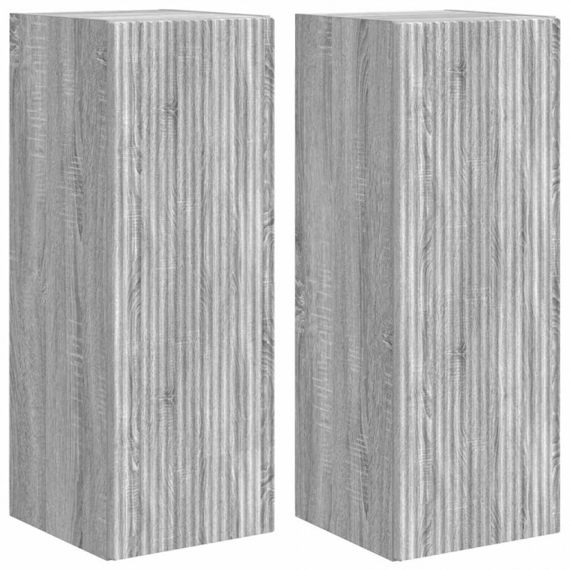 Szafka pod telewizor 2 pcs Szary Sonoma 30 x 31 x 80 cm