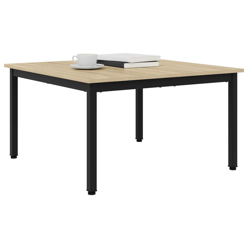 Stolik kawowy Sonoma 80 x 80 x 45 cm Materiał drewnopochodny