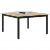 Stolik kawowy Sonoma 80 x 80 x 45 cm Materiał drewnopochodny