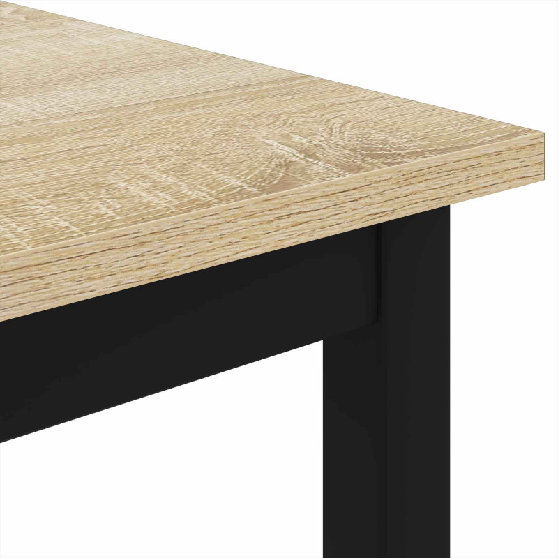 Stolik kawowy Sonoma 80 x 80 x 45 cm Materiał drewnopochodny