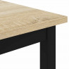 Stolik kawowy Sonoma 80 x 80 x 45 cm Materiał drewnopochodny