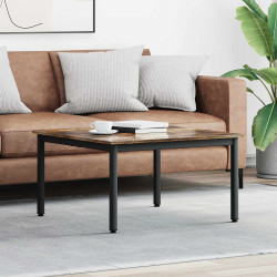 Stolik kawowy Dąb dymny 80 x 80 x 45 cm Materiał drewnopochodny