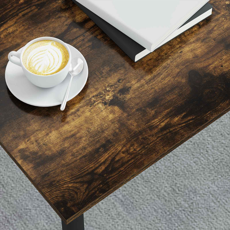 Stolik kawowy Dąb dymny 80 x 80 x 45 cm Materiał drewnopochodny