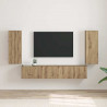 Szafka pod telewizor 2 pcs Dąb rzemieślniczy 30 x 31 x 80 cm