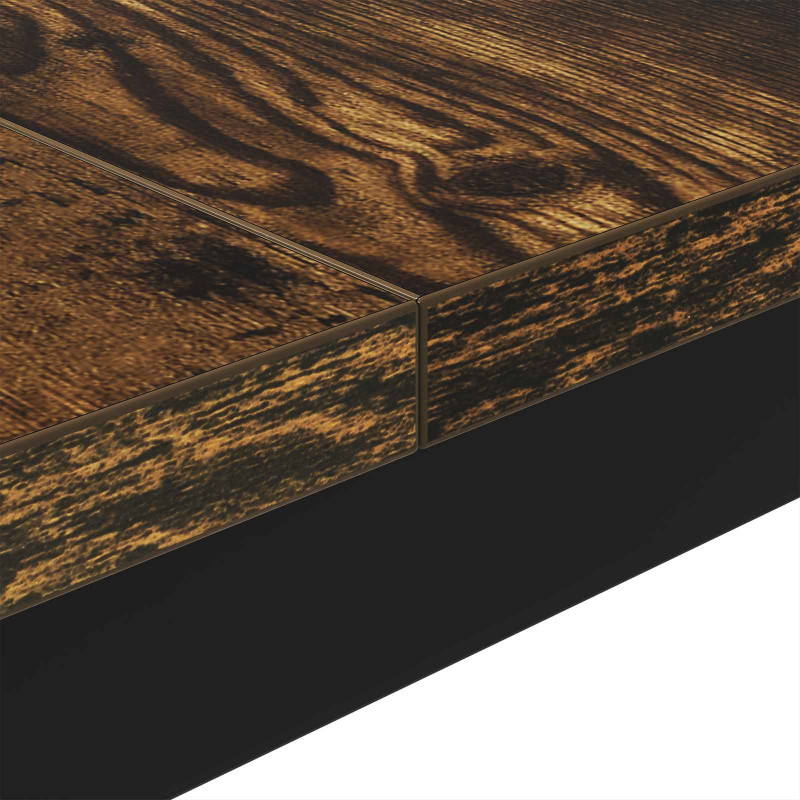 Stolik kawowy Dąb dymny 80 x 80 x 45 cm Materiał drewnopochodny