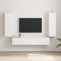 Szafka pod telewizor 2 pcs Biały 30 x 31 x 100 cm