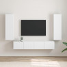 Szafka pod telewizor 2 pcs Biały 30 x 31 x 100 cm