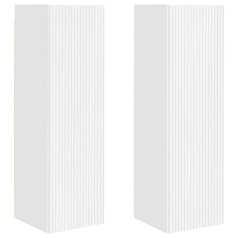 Szafka pod telewizor 2 pcs Biały 30 x 31 x 100 cm