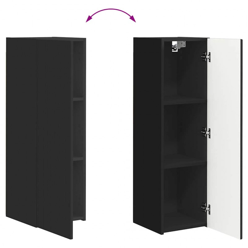 Szafka pod telewizor Czarny 30 x 31 x 100 cm