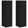 Szafka pod telewizor 2 pcs Czarny 30 x 31 x 100 cm