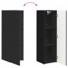 Szafka pod telewizor 2 pcs Czarny 30 x 31 x 100 cm