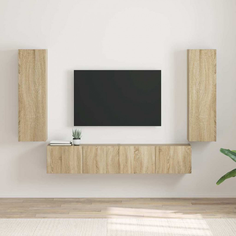 Szafka pod telewizor 2 pcs Sonoma 30 x 31 x 100 cm