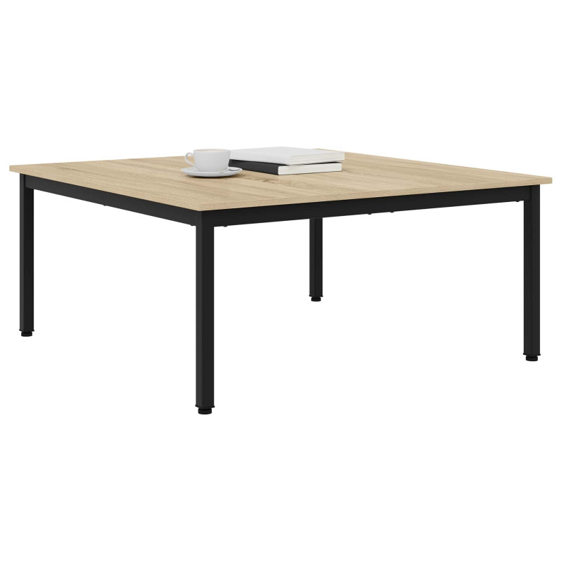Stolik kawowy Sonoma 100 x 100 x 45 cm Materiał drewnopochodny