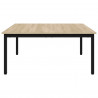 Stolik kawowy Sonoma 100 x 100 x 45 cm Materiał drewnopochodny