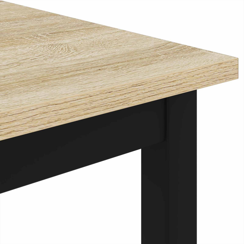 Stolik kawowy Sonoma 100 x 100 x 45 cm Materiał drewnopochodny