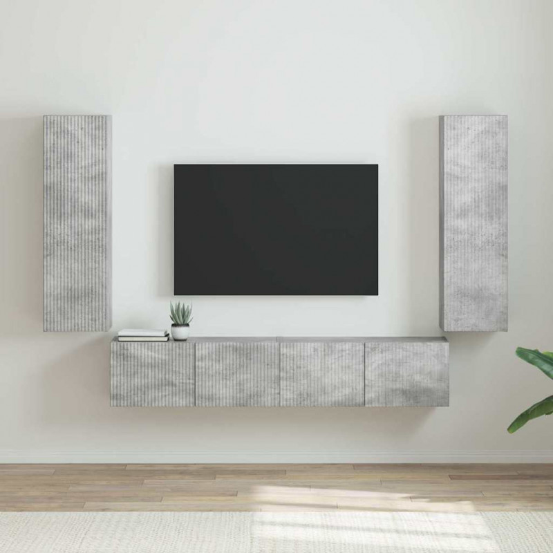 Szafka pod telewizor 2 pcs Betonowy 30 x 31 x 100 cm