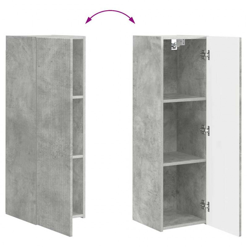 Szafka pod telewizor 2 pcs Betonowy 30 x 31 x 100 cm