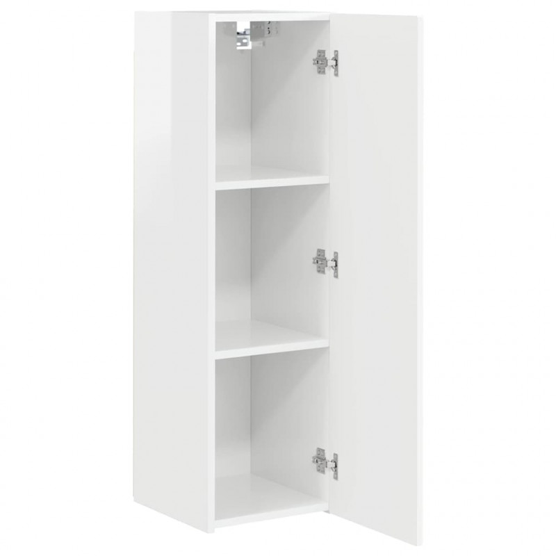 Szafka pod telewizor Błyszcząca biel 30 x 31 x 100 cm