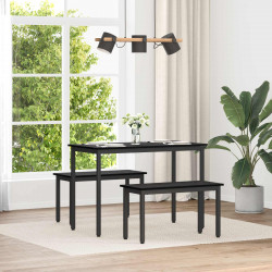 ławka Czarny Dąb 80 x 35 x 45 cm Materiał drewnopochodny