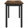 ławka Dąb dymny 80 x 35 x 45 cm Materiał drewnopochodny