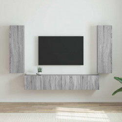 Szafka pod telewizor 2 pcs Szary Sonoma 30 x 31 x 100 cm