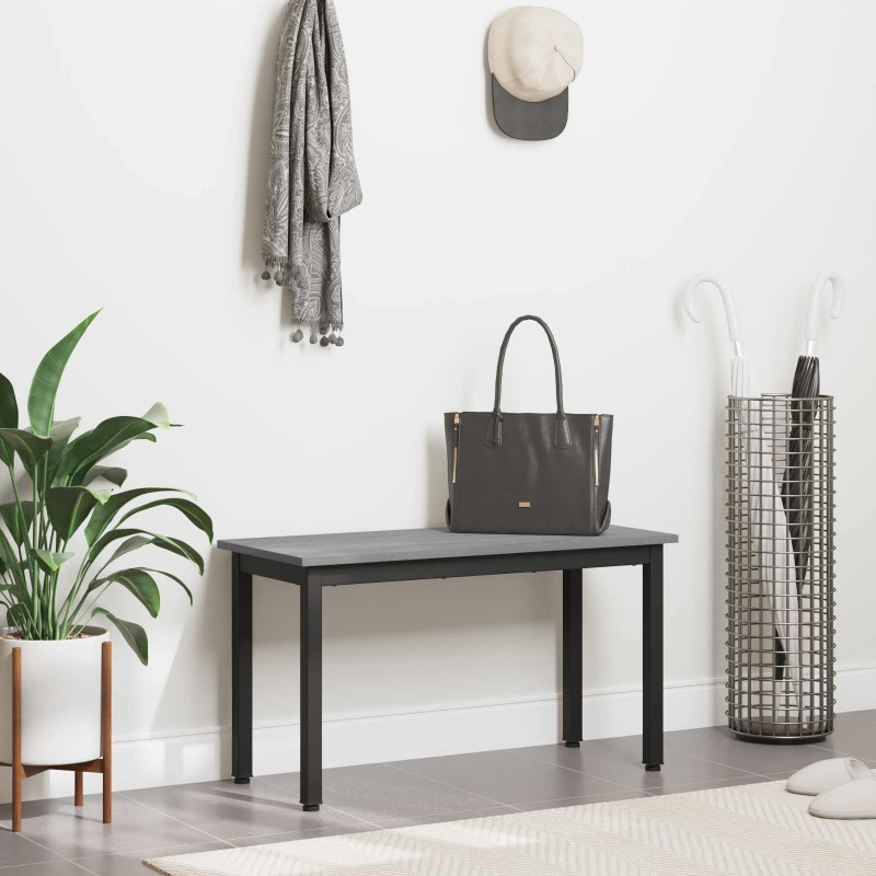 ławka Szary Sonoma 80 x 35 x 45 cm Materiał drewnopochodny