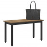 ławka Dąb rzemieślniczy 80 x 35 x 45 cm Materiał drewnopochodny